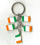 Ireland flag key chains