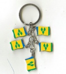 Saint Vincent and the Grenadines flag key chains