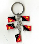 Papua New Guinea flag key chains