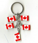 Canada flag key chains