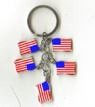 USA flag key chains