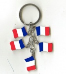 France flag key chains