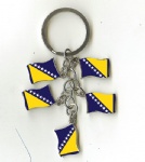 Bosnia BIH flag key chains