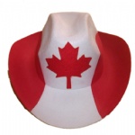 Canada flag cowboy hat