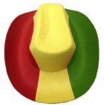Ghana flag cowboy hat