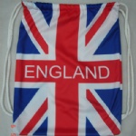 England flag Drawstring bag