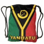 vanuatu flag Drawstring bag