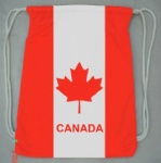 Canada flag Drawstring bag