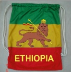 Ethiopia flag Drawstring bag