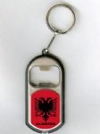 Albania Flag LED torch Bottle opener