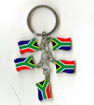 SOUTH AFRICA key chains flag key ring charm souvenir